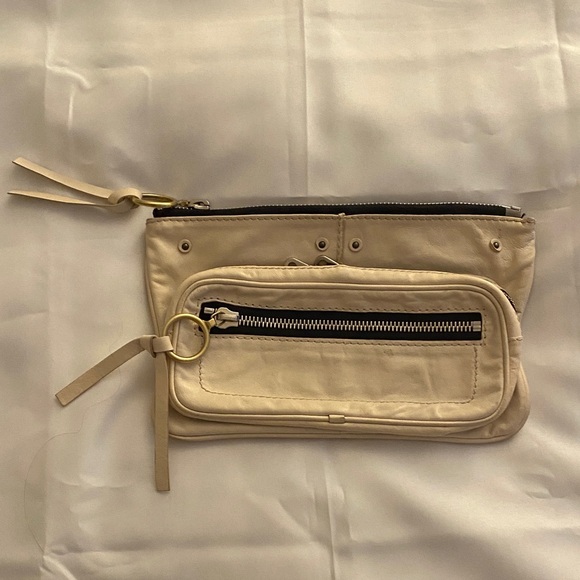 Chloe Leather Clutch with Zipper Detail - Picture 1 of 12